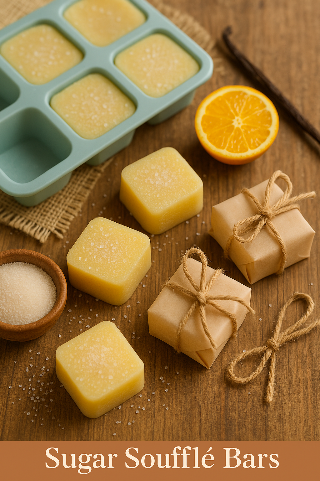 DIY Sugar Soufflé Bars | Easy Homemade Exfoliating Body Treatment