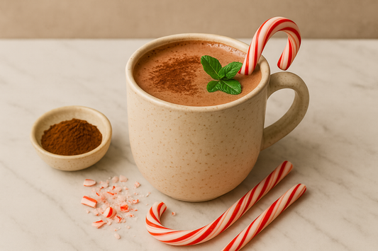 Peppermint Glow Hot Cocoa Recipe | Cozy Winter Skin Drink