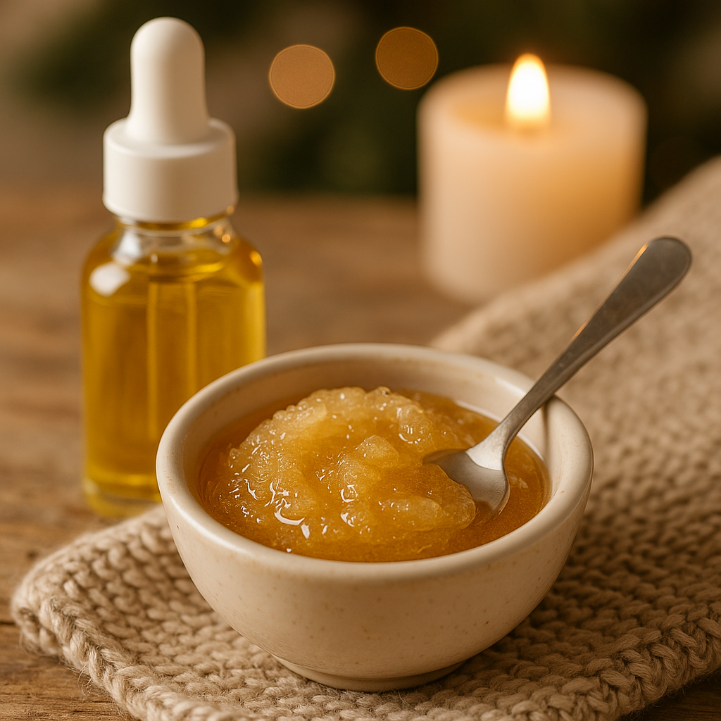 Jojoba Honey Winter Lip Rescue (DIY Spa Treatment)