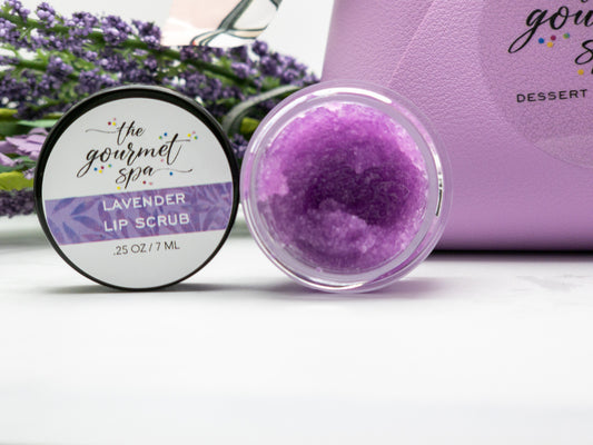Lavender Lip Scrub – Organic Lavender Exfoliating Lip Polish | The Gourmet Spa