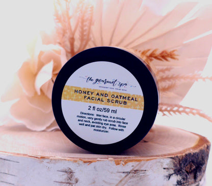 Our Honey and Oatmeal Facial Scrub is made with all natural ingredients.  