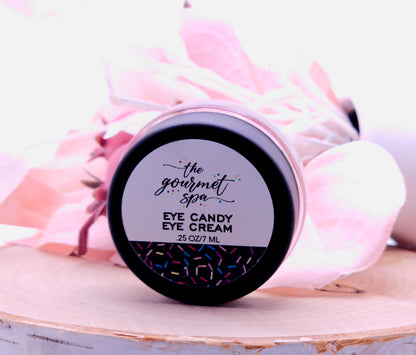 Our Eye Candy Eye Cream works wonders for your eyes, treating dark circles and puffiness.  For this product to work even better, store in refrigerator.  The cold cream is excellent for daily use under the eyes.