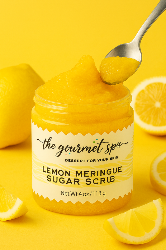 🍋 Lemon Meringue Sugar Scrub – Dessert for Your Skin
